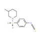 1-[(4-Isothiocyanatophenyl)sulfonyl]-3-methylpiperidine - chemical structure image