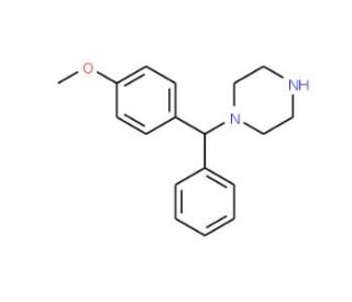 1-[(4-Methoxy-phenyl)-phenyl-methyl]-piperazine - chemical structure image