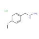 1-[(4-methoxyphenyl)methyl]hydrazine hydrochloride (CAS 2011-48-5) - chemical structure image