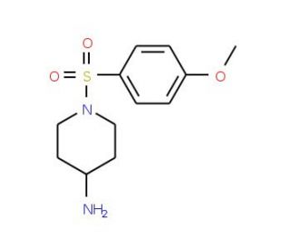 1-[(4-Methoxyphenyl)sulfonyl]piperidin-4-amine - chemical structure image