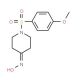 1-[(4-methoxyphenyl)sulfonyl]piperidin-4-one oxime - chemical structure image