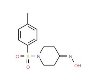 1-[(4-methylphenyl)sulfonyl]piperidin-4-one oxime - chemical structure image