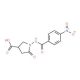 1-[(4-nitrobenzoyl)amino]-5-oxopyrrolidine-3-carboxylic acid - chemical structure image