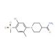 1-[(5-Bromo-2-methyl-4-methylsulfonyl)phenyl]-piperidine-4-carboxamide - chemical structure image