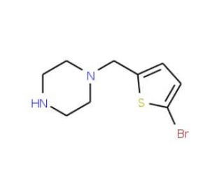 1-[(5-bromothien-2-yl)methyl]piperazine (CAS 523981-55-7) - chemical structure image