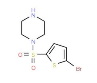 1-[(5-Bromothien-2-yl)sulfonyl]piperazine (CAS 725688-07-3) - chemical structure image