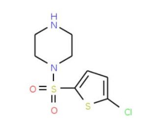 1-[(5-Chlorothien-2-yl)sulfonyl]piperazine - chemical structure image