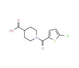 1-[(5-chlorothiophen-2-yl)carbonyl]piperidine-4-carboxylic acid - chemical structure image