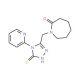 1-[(5-mercapto-4-pyridin-2-yl-4H-1,2,4-triazol-3-yl)methyl]azepan-2-one - chemical structure image