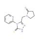 1-[(5-mercapto-4-pyridin-2-yl-4H-1,2,4-triazol-3-yl)methyl]pyrrolidin-2-one - chemical structure image