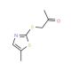 1-[(5-methyl-1,3-thiazol-2-yl)thio]acetone - chemical structure image
