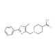 1-[(5-Methyl-2-phenyl-1,3-oxazol-4-yl)methyl]-piperidine-4-carboxylic acid - chemical structure image