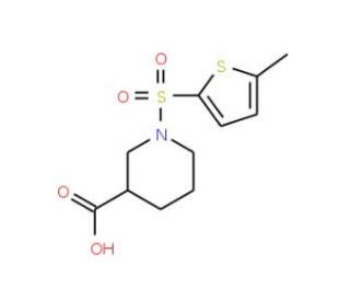 1-[(5-methylthien-2-yl)sulfonyl]piperidine-3-carboxylic acid - chemical structure image