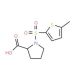 1-[(5-methylthien-2-yl)sulfonyl]pyrrolidine-2-carboxylic acid - chemical structure image