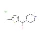 1-[(5-methylthiophen-2-yl)carbonyl]piperazine hydrochloride - chemical structure image