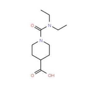 1-[(diethylamino)carbonyl]piperidine-4-carboxylic acid - chemical structure image