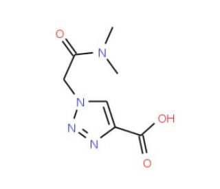 1-[(dimethylcarbamoyl)methyl]-1H-1,2,3-triazole-4-carboxylic acid - chemical structure image