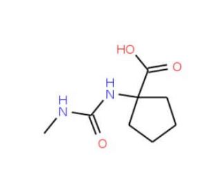 1-[(methylcarbamoyl)amino]cyclopentane-1-carboxylic acid - chemical structure image