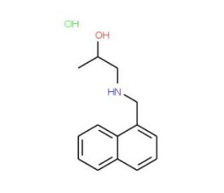 1-[(Naphthalen-1-ylmethyl)-amino]-propan-2-ol hydrochloride - chemical structure image