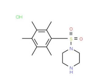 1-[(pentamethylphenyl)sulfonyl]piperazine hydrochloride - chemical structure image