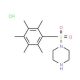 1-[(pentamethylphenyl)sulfonyl]piperazine hydrochloride - chemical structure image