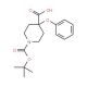 1-[(tert-butoxy)carbonyl]-4-phenoxypiperidine-4-carboxylic acid - chemical structure image