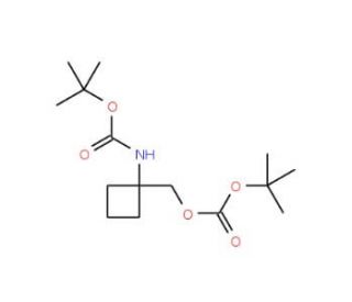 {1-[(tert-Butoxycarbonyl)amino]cyclobutyl}-methyl tert-butyl carbonate - chemical structure image