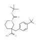 1-[(tert-Butyl)oxycarbonyl]-3-[4-(trifluoromethyl)benzyl]piperidine-3-carboxylic acid (CAS 887344-24-3) - chemical structure