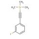 1-[(Trimethylsilyl)ethynyl]-3-fluorobenzene (CAS 40230-96-4) - chemical structure image