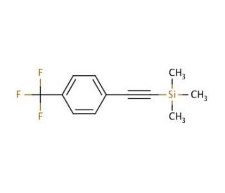 1-[(Trimethylsilyl)ethynyl]-4-(trifluoromethyl)benzene (CAS 40230-95-3) - chemical structure image