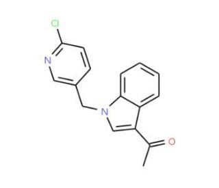 1-{1-[(6-Chloro-3-pyridinyl)methyl]-1H-indol-3-yl}-1-ethanone - chemical structure image