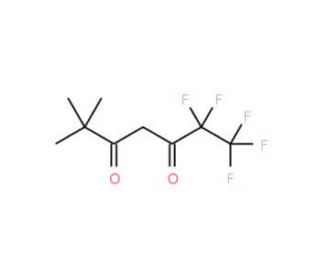 1,1,1,2,2-Pentafluoro-6,6-dimethyl-3,5-heptane-dione (CAS 2145-68-8) - chemical structure image