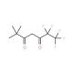 1,1,1,2,2-Pentafluoro-6,6-dimethyl-3,5-heptane-dione (CAS 2145-68-8) - chemical structure image