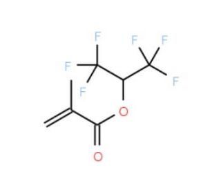1,1,1,3,3,3-Hexafluoroisopropyl methacrylate (CAS 3063-94-3) - chemical structure image