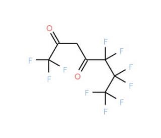 1,1,1,5,5,6,6,7,7,7-Decafluoro-2,4-heptanedione (CAS 20583-66-8) - chemical structure image