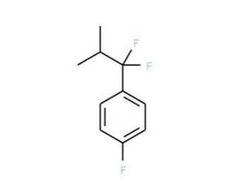 1-(1,1-Difluoro-2-methylpropyl)-4-fluorobenzene - chemical structure image