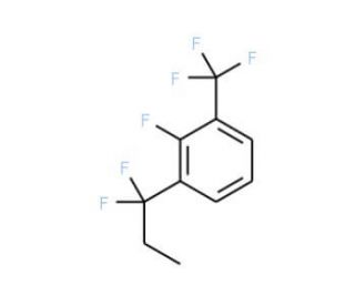1-(1,1-Difluoropropyl)-2-fluoro-3-(trifluoromethyl)benzene - chemical structure image
