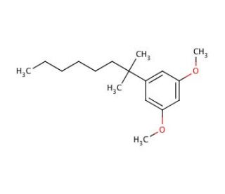 1-(1,1-Dimethylheptyl)-3,5-dimethoxybenzene (CAS 60526-81-0) - chemical structure image