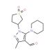 1-(1,1-dioxidotetrahydrothien-3-yl)-3-methyl-5-piperidin-1-yl-1H-pyrazole-4-carbaldehyde - chemical structure image