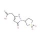 [1-(1,1-dioxidotetrahydrothien-3-yl)-5-oxo-2,5-dihydro-1H-pyrazol-3-yl]acetic acid - chemical structure image