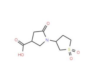1-(1,1-dioxidotetrahydrothien-3-yl)-5-oxopyrrolidine-3-carboxylic acid - chemical structure image