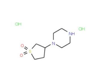 1-(1,1-dioxidotetrahydrothien-3-yl)piperazine dihydrochloride - chemical structure image
