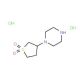 1-(1,1-dioxidotetrahydrothien-3-yl)piperazine dihydrochloride - chemical structure image
