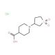 1-(1,1-dioxidotetrahydrothien-3-yl)piperidine-4-carboxylic acid hydrochloride (CAS 1052541-78-2) - chemical structure image