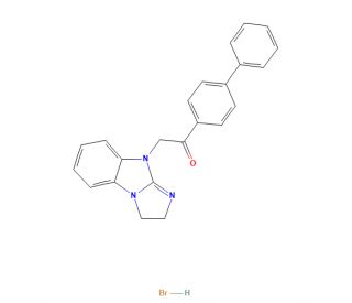 1-[1,1&prime;-Biphenyl]-4-yl-2-(2,3-dihydro-9H-imidazo[1,2-a]benzimidazol-9-yl)-ethanone Hydrobromide (CAS 1219184-91-4) - chemical
