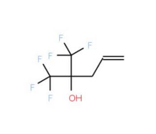 1,1,1-Trifluoro-2-(trifluoromethyl)pent-4-en-2-ol (CAS 646-97-9) - chemical structure image