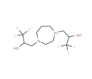 1,1,1-Trifluoro-3-[4-(3,3,3-trifluoro-2-hydroxypropyl)-1,4-diazepan-1-yl]propan-2-ol - chemical structure image