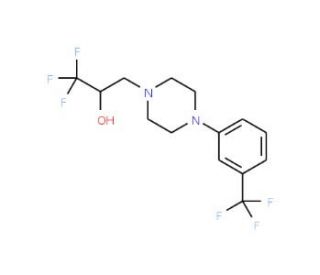 1,1,1-Trifluoro-3-{4-[3-(trifluoromethyl)phenyl]-piperazino}-2-propanol - chemical structure image