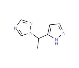 1-[1-(1H-Pyrazol-3-yl)ethyl]-1H-1,2,4-triazole - chemical structure image