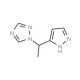 1-[1-(1H-Pyrazol-3-yl)ethyl]-1H-1,2,4-triazole - chemical structure image
